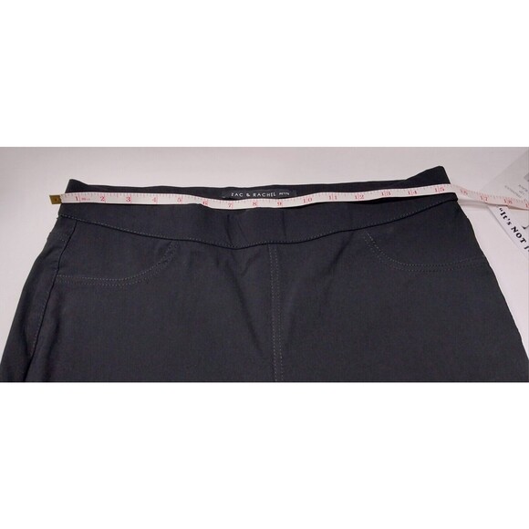 NEW Zac Rachel Womens 12P Pull On Pants Black Stretch Slim Ankle Petite Leggings - Picture 6 of 14